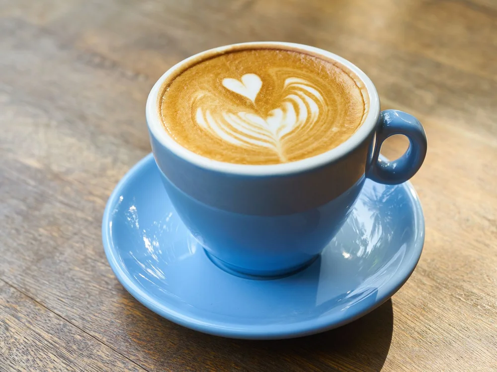 Latte after AI enhancement