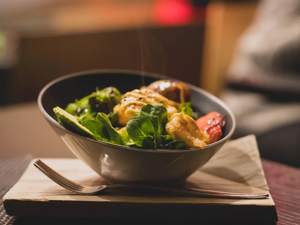 Salad after AI enhancement