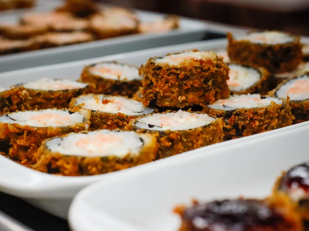 Sushi after AI enhancement